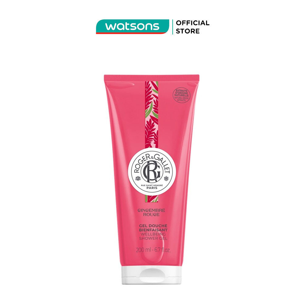 Gel Tắm Roger & Gallet Gingembre Rouge Wellbeing Shower Gel 200ml