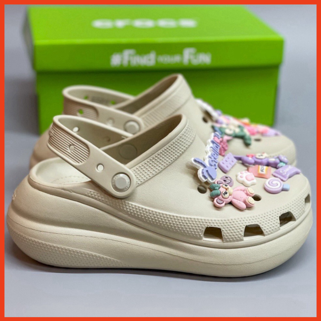 Sục Cross Band Mega Crush Clog đế cao 7cm tôn dáng nữ Hàng cao cấp HOT au 