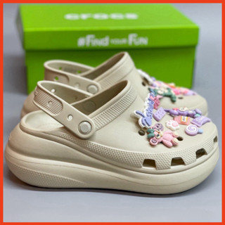 Sục Cross Band Mega Crush Clog, đế cao 7cm tôn dáng nữ Hàng cao cấp HOT au