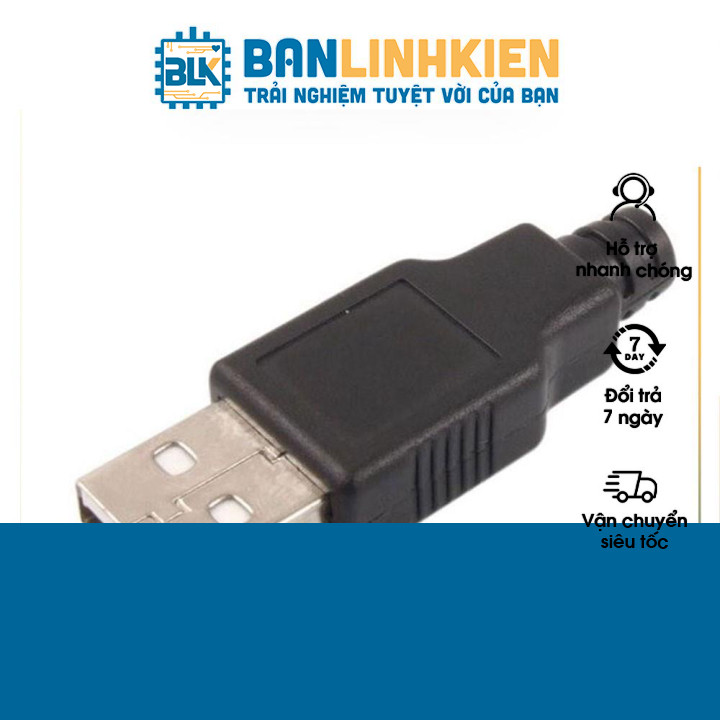 Combo 5 Chiếc Đầu Jack USB A Đực kèm vỏ