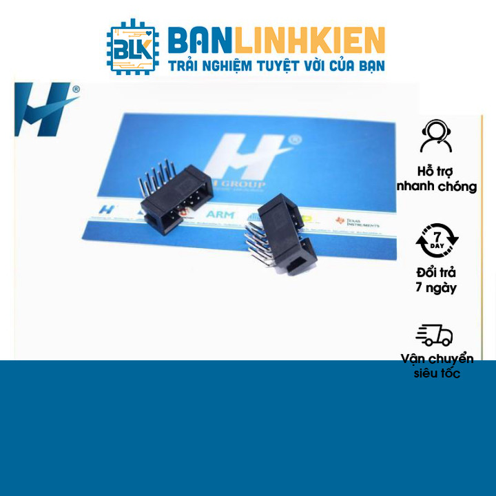 Đầu kết nối IDE10 Đực Cong 2.54MM