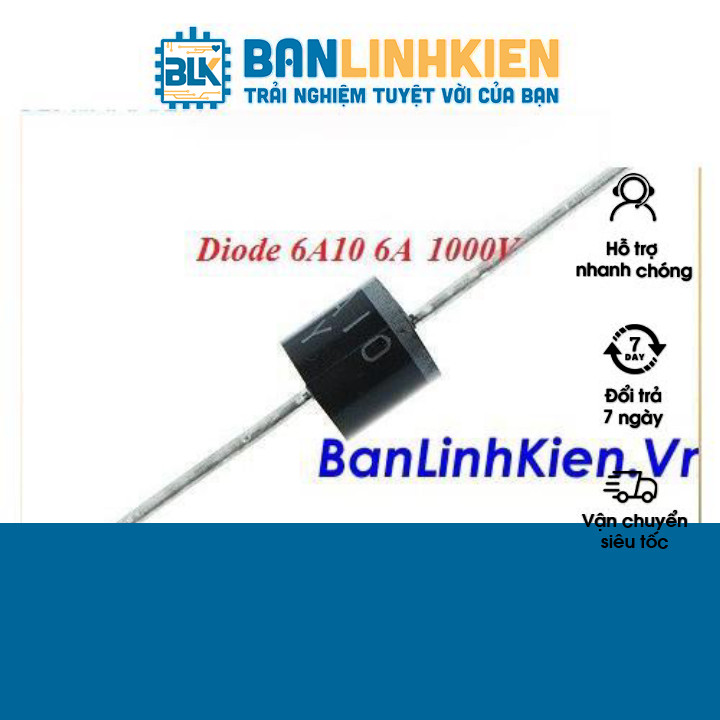 Đi ốt Diode 6A10 6A 1000V (DIP)
