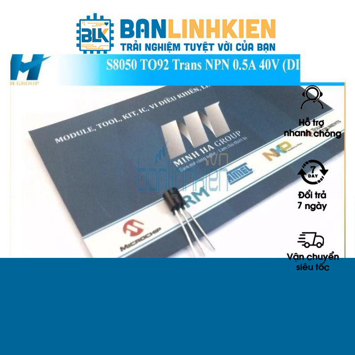 [Bán Linh Kiện] S8050 TO92 Trans 0.5A 40V (DIP) (10c)