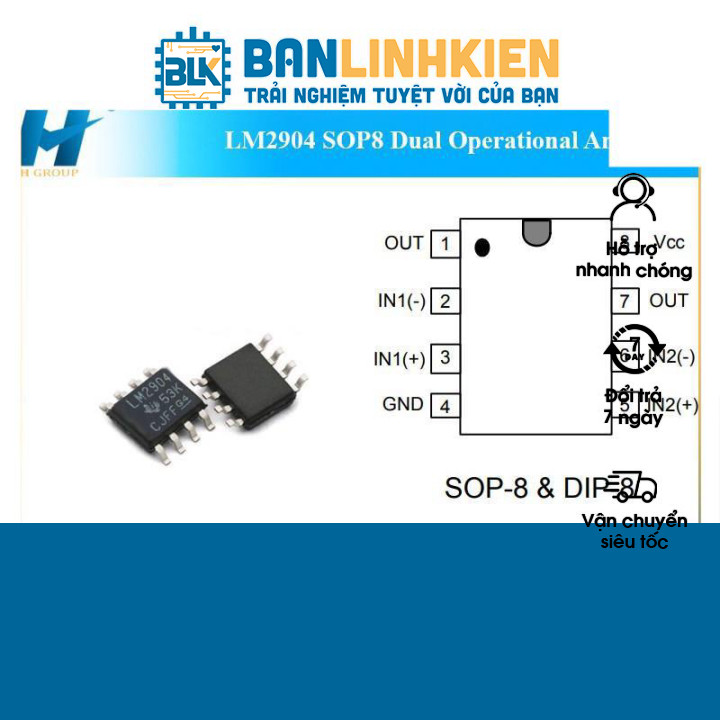 IC Khuếch Đại LM2904 SOP8