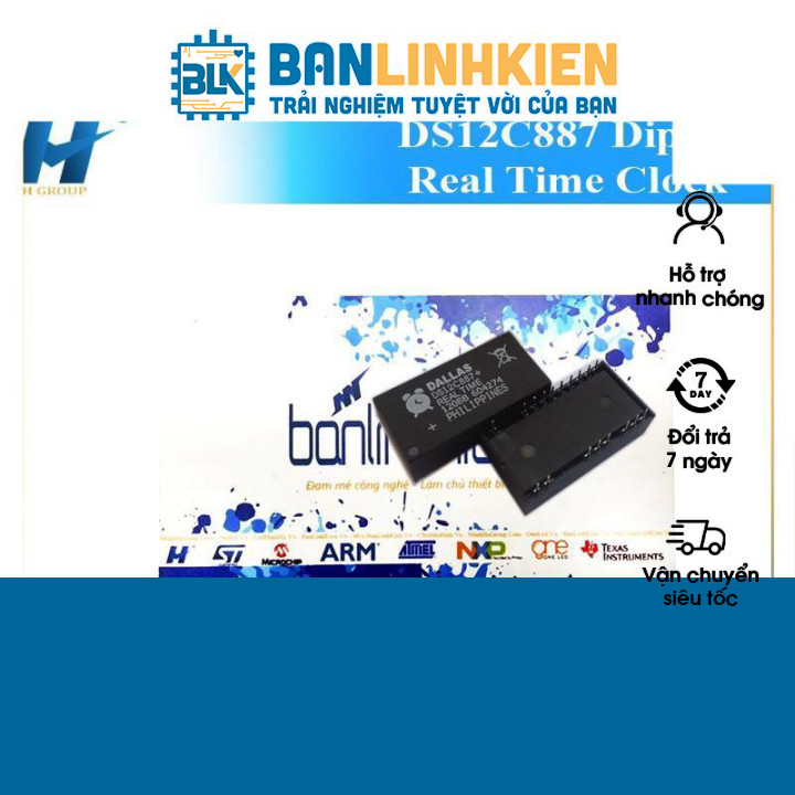 IC Thời Gian Thực DS12C887 Dip24 Real Time Clock