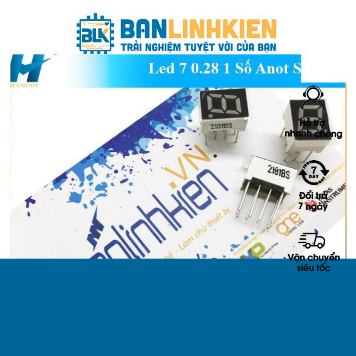 Led 7 Đoạn 0.28 1 Số Anot Sáng Đỏ