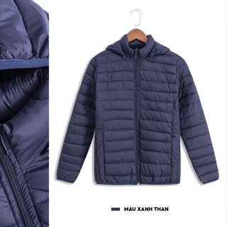 Áo Khoác Phao Nam Siêu Nhẹ Chần Bông Cao Áo Phao Có Mũ Trùm Đầu Chống Gió Lùa Cực Ấm MJK 040