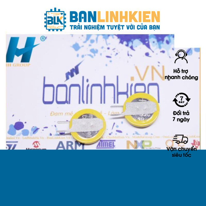 Pin Cúc Áo CR1220 Liền Đế