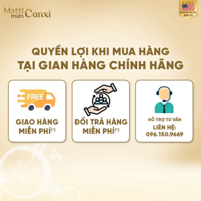 MATTI MUM CANXI Sữa hạt cho mẹ bầu và sau sinh 100% đạm thực vật đạt chứng nhận NON-GMO của Hoa Kỳ - Hộp giấy 14 gói