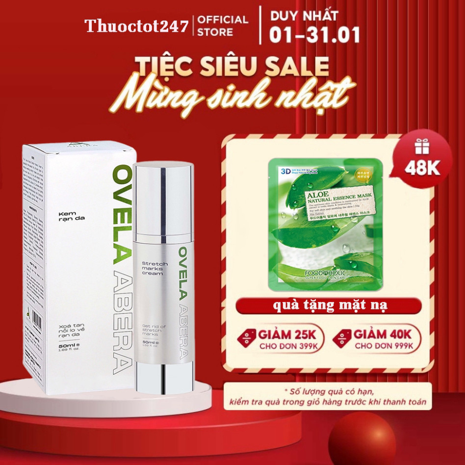 Kem rạn da Ovela Abera giảm rạn da, mờ thâm rạn da nhanh chóng
