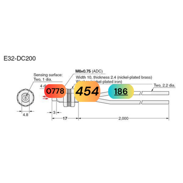 Cảm biến sợi quang Omron E32-DC200