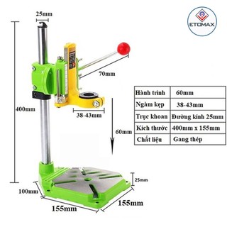 Khung khoan bàn gắn máy khoan miniQ BG-6117