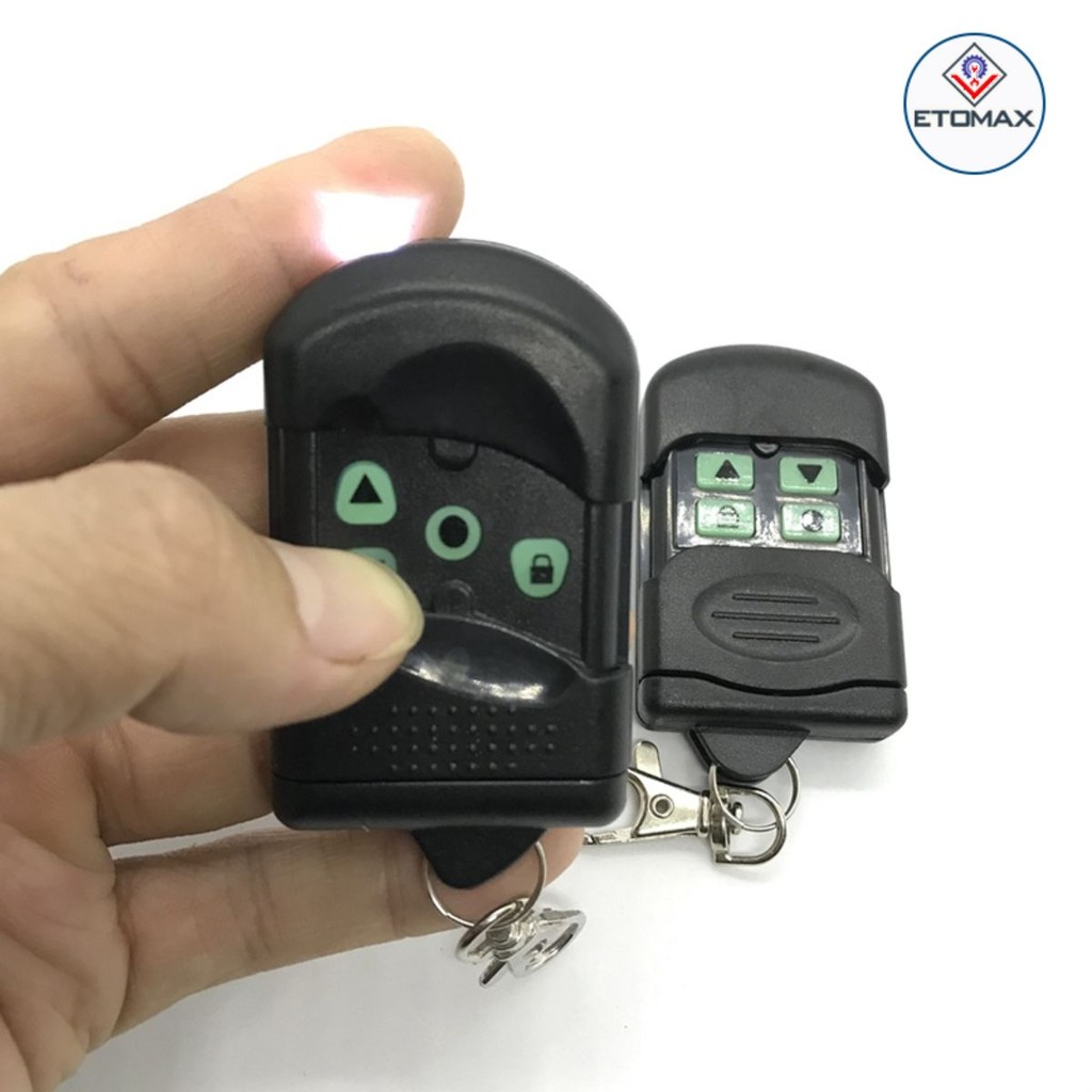 Tay điều khiển cửa cuốn YS-168 mã gạt tần số 336mhz