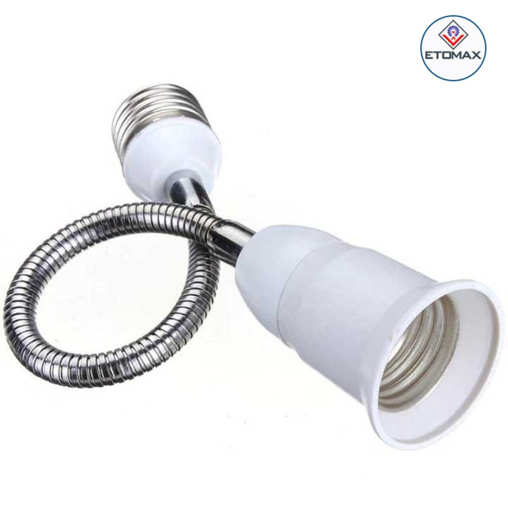 Đui đèn nối dài dây uốn E27 loại 20cm -30cm