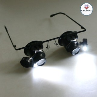Kính lúp đeo mắt có đèn v1