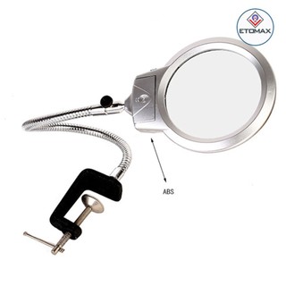 Kính lúp kẹp bàn có đèn mg15124-b