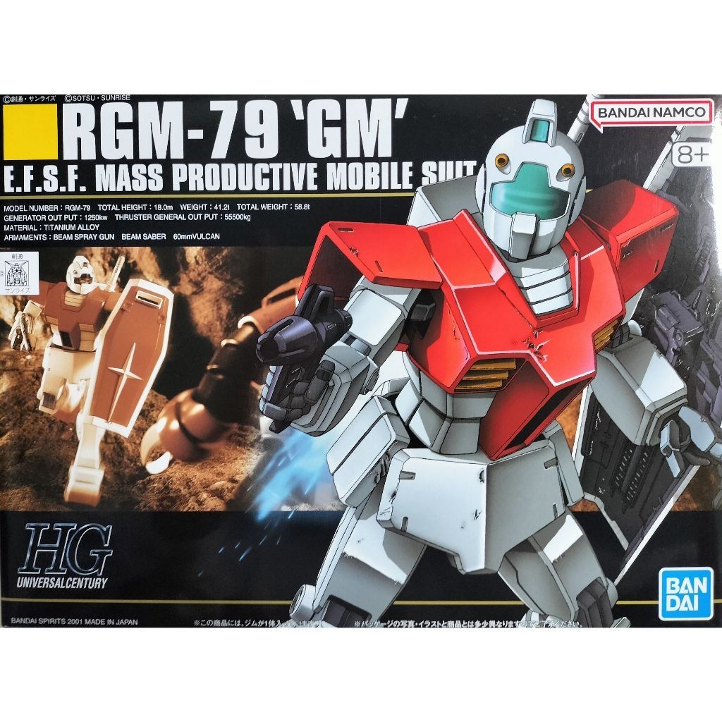 【DIRECT FROM JAPAN】BANDAI GUNDAM HG RGM-79 GM ACTION POSE GUNPLA TOY ANIME GIFT