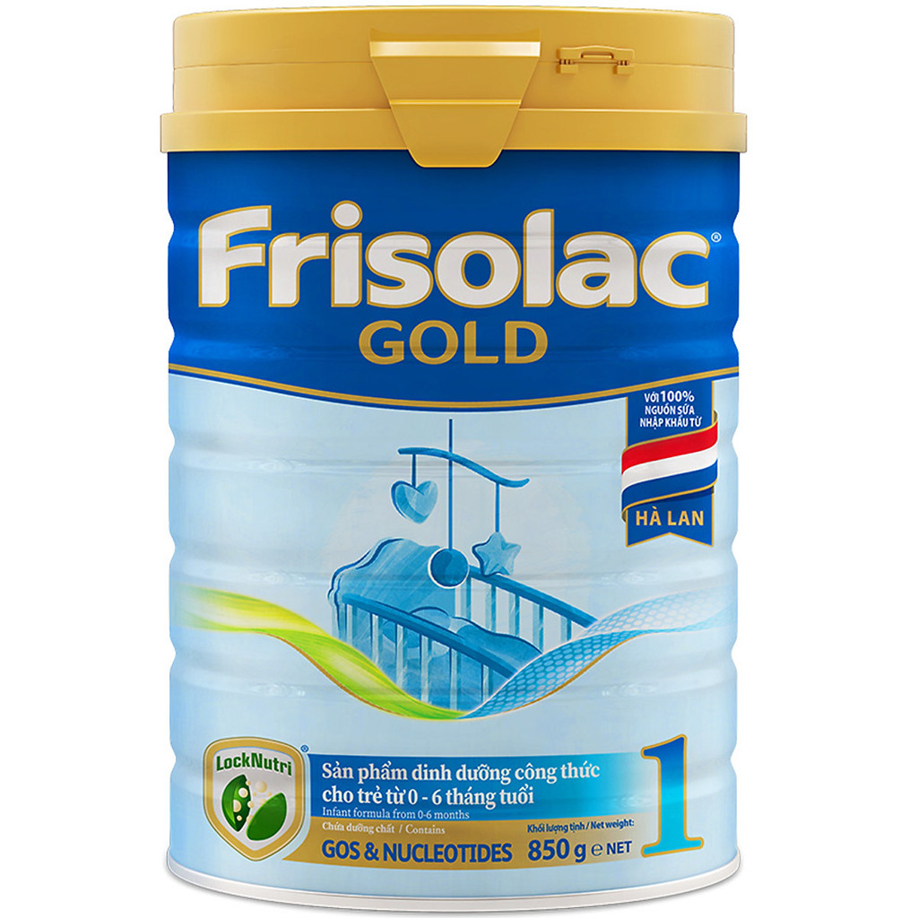 Sữa Bột Frisolac Gold 1 850g Dành Cho Trẻ Từ 0 - 6 Tháng Tuổi