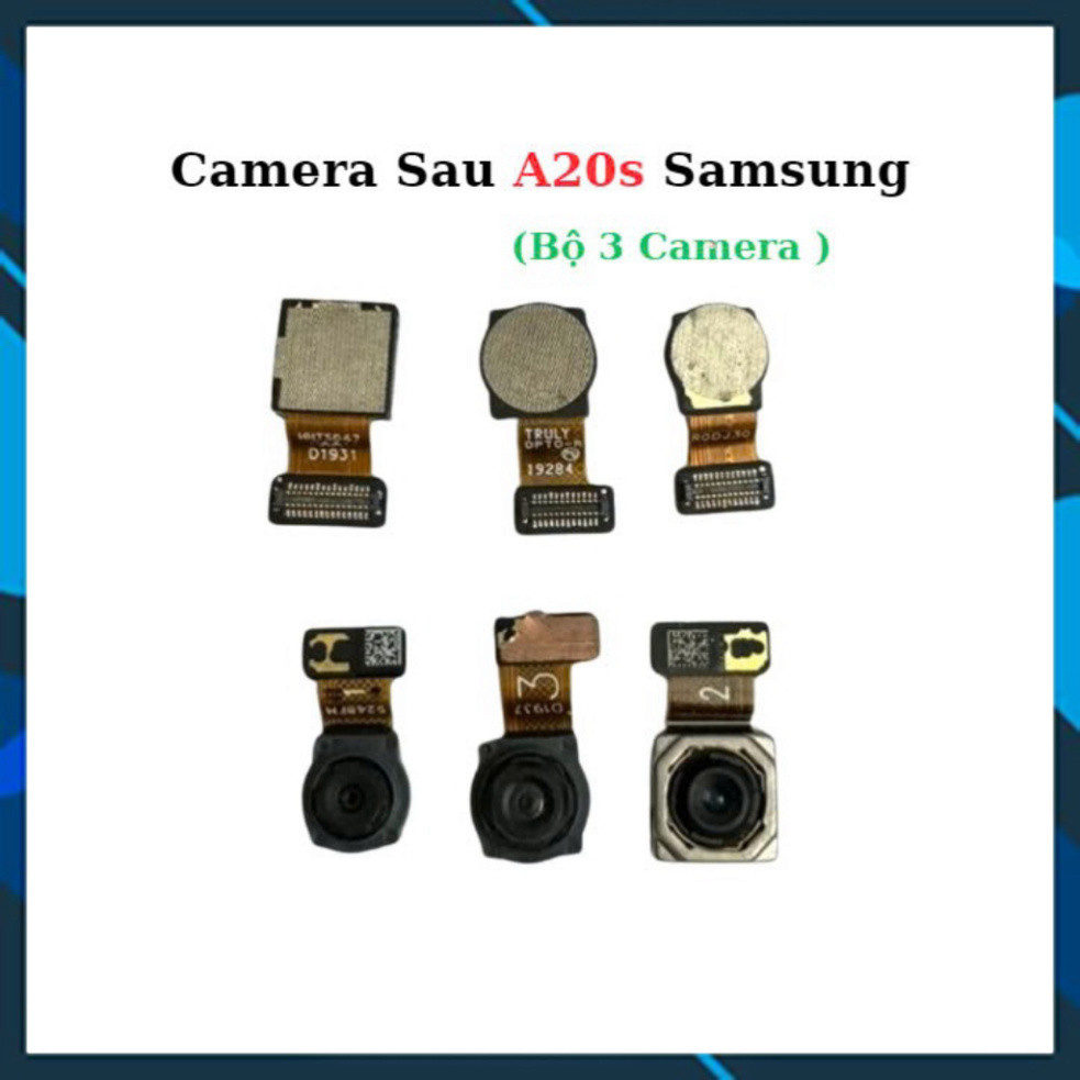 Camera Sau samsung  A20s , (Bộ 3 Mắt Camera)