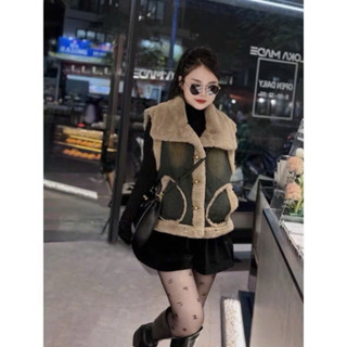 Áo gile jean phối lông dầy dặn siêu ấm cá tính, áo ghi lê bò lông lót lông siêu mềm mại hàng hot trend 2025 (HC50)