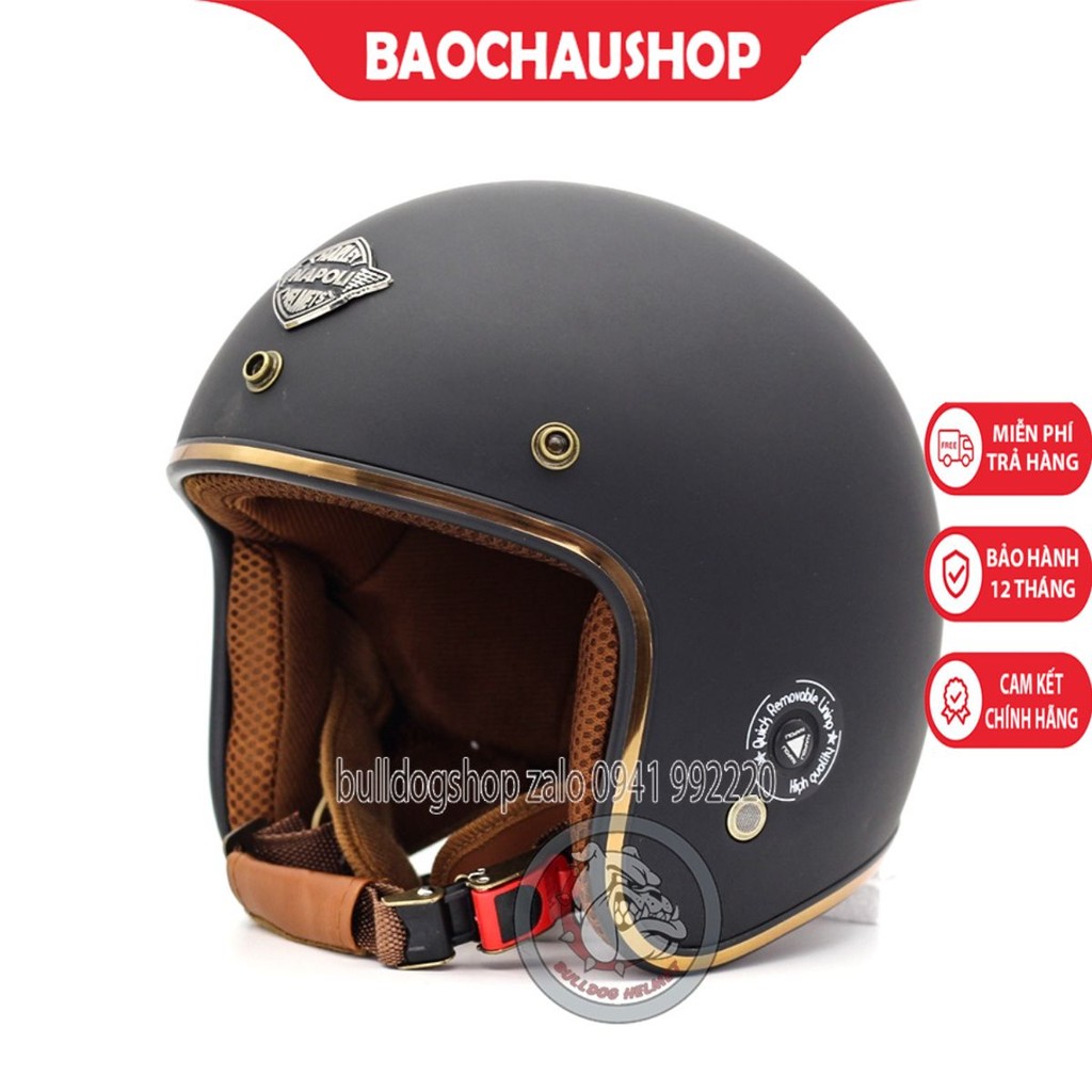 Mũ bảo hiểm 3/4 Napoli Sh Ruby - New