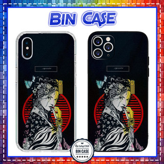 Ốp Lưng iPhone Viền Vuông Hình Geisha Nhật Bản Japan Geisha iPhone 16 15 14 13 12 11 Pro Max 6 7 Plus X Xs Max DOCLA174