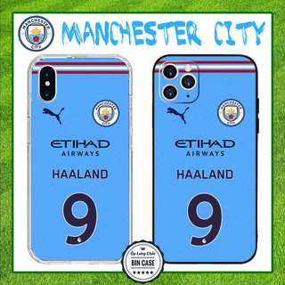 ⚽Ốp Lưng ERLING HAALAND Man City Áo Số 9 Logo MC Manchester iPhone 16 15 14 13 12 11 Pro Max 6 7 Plus X Xs Max BONGDA234
