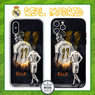 Ốp Dẻo Cạnh Vuông Hình Gareth Bale Áo Real Madrid Màu Trắng iPhone 16 15 14 13 12 11 Pro Max 6 7 Plus X Xs Max BONGDA247