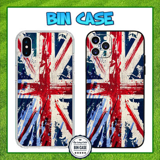 Ốp Lưng Cờ Anh England Kiểu Vintage Liên Hiệp Anh Union iPhone 16 15 14 13 12 11 Pro Max 6 7 Plus X Xs Max BONGDA289