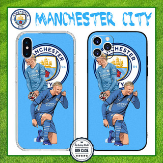⚽Ốp Hình Erling Haaland Manchester City Man MC Thiết Kế Đẹp iPhone 16 15 14 13 12 11 Pro Max 6 7 Plus X Xs Max BONGDA196