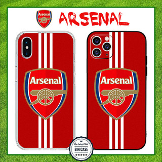 Ốp iPhone Logo Arsenal Đẹp Màu Đỏ Gooners A.DI.DAS Mới Nhất iPhone 16 15 14 13 12 11 Pro Max 6 7 Plus X Xs Max BONGDA248