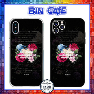 🔥Ốp Lưng iPhone Flower Road Big Bang Lời Bài Hát Nền Màu Đen iphone 14 13 12 11 Pro Max 6 7 8 Plus X Xr Xs Max HOAVAN068