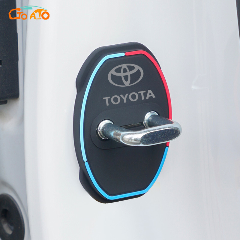 GTIOATO 4 Chiếc Silicone Bảo Vệ Khoá Cửa Ô Tô Giảm Xóc Cách Âm Cho Toyota Raize Corolla Cross Veloz Rush Innova