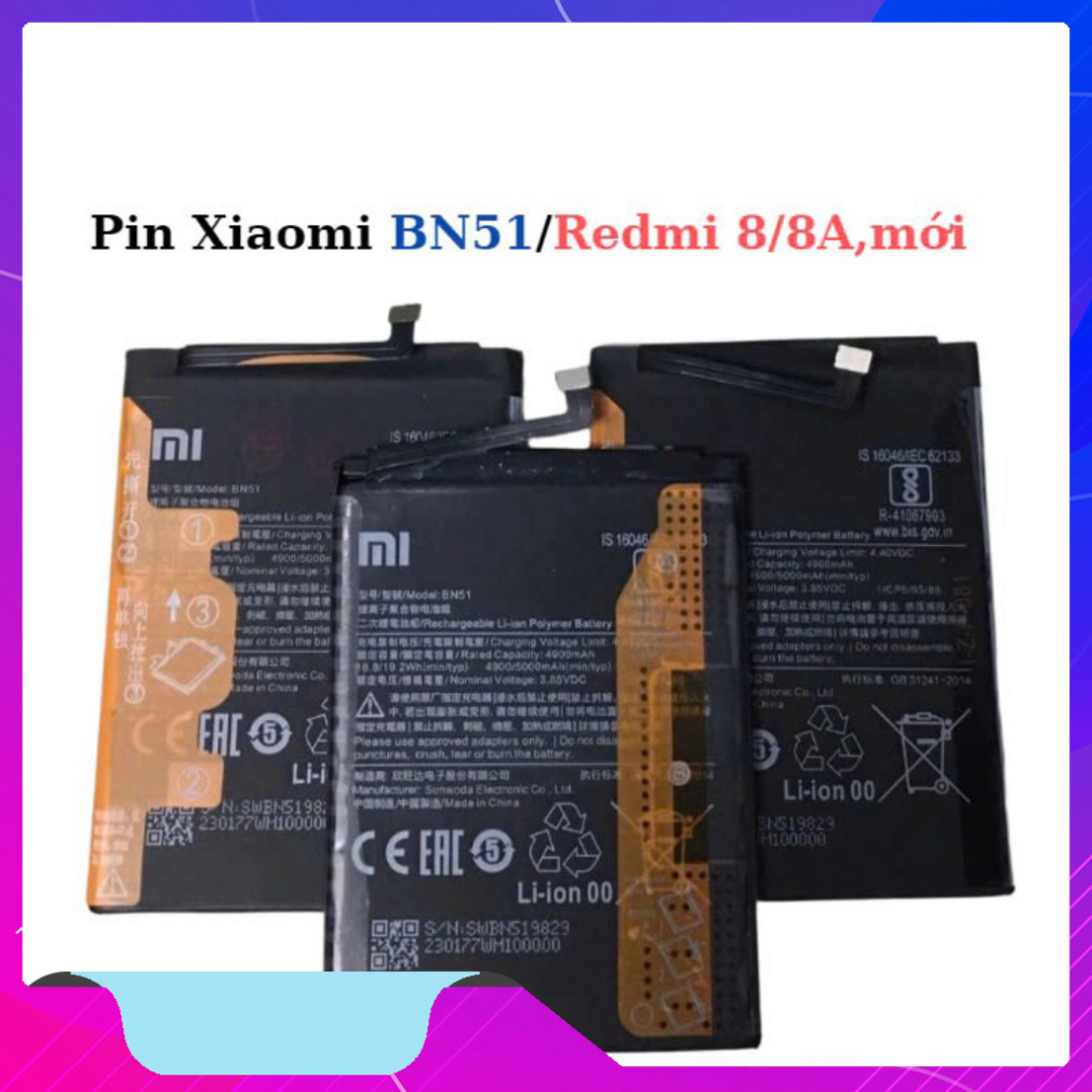 Pin Xiaomi BN51/Redmi 8/8A,mới