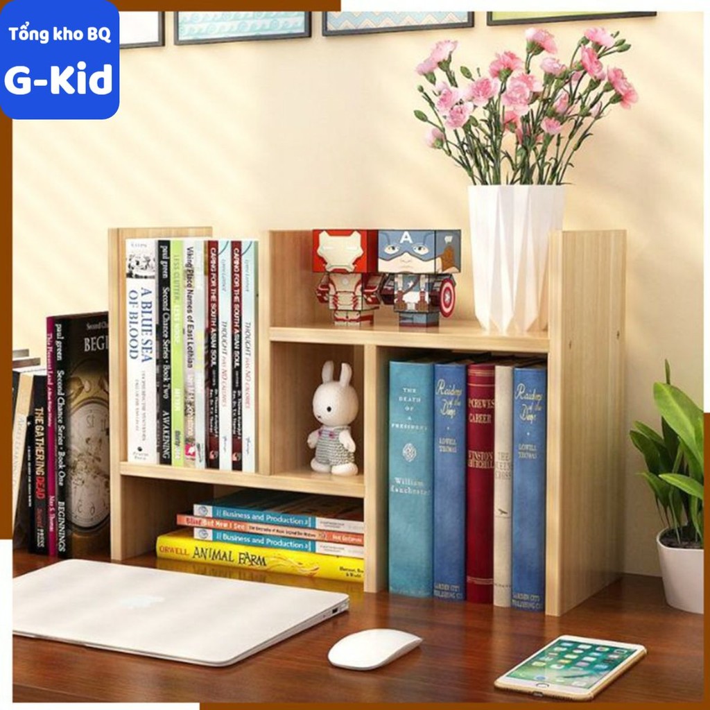 [ HÀNG CAO CẤP] Kệ Sách Gỗ Lắp Ghép Để Bàn