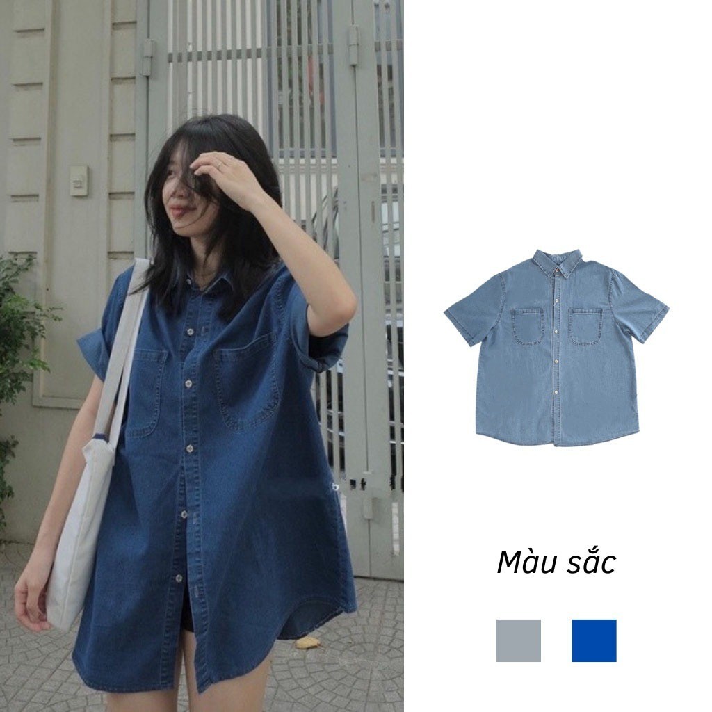 Áo sơ mi nữ dài tay form rộng kiểu hàn basic màu trang nhã dễ phối đồ SM1