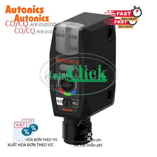 AUT VN | Cảm Biến Quang Điện Autonics BC15-LDT-C, 12-24VDC, Phát hiện mầu, NPN