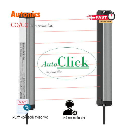 AUT VN | Cảm Biến Vùng Autonics BW20-12P, 12-24VDC, PNP, Khung nhôm