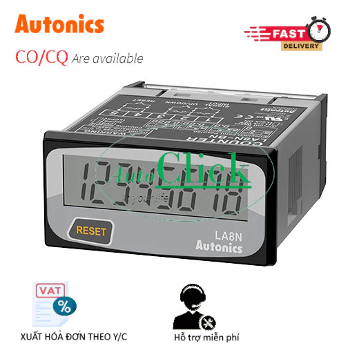 AUT VN | Bộ Đếm, Bộ Định Thời Autonics LA8N-BN, Sử dụng pin, Chỉ hiển thị,