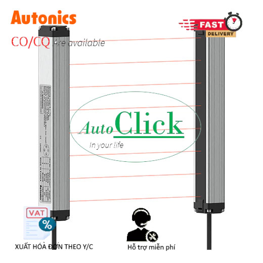 AUT VN | Cảm Biến Vùng Autonics BW20-08, 12-24VDC, NPN, Khung nhôm