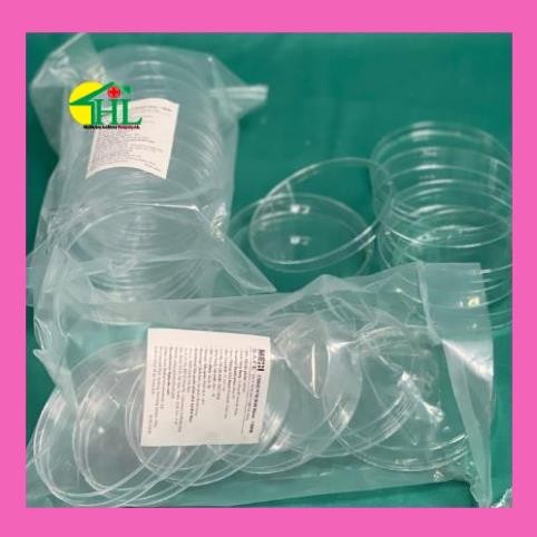 Thùng 500 Đĩa Petri Nhựa 90x15mm (10 cái/gói)