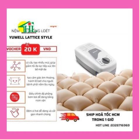 Đệm Hơi Chống Loét Lattice Yuwell - Đệm Hơi Tốt Nhất Cho Người Già, Người Bệnh - Bảo hành 6 tháng