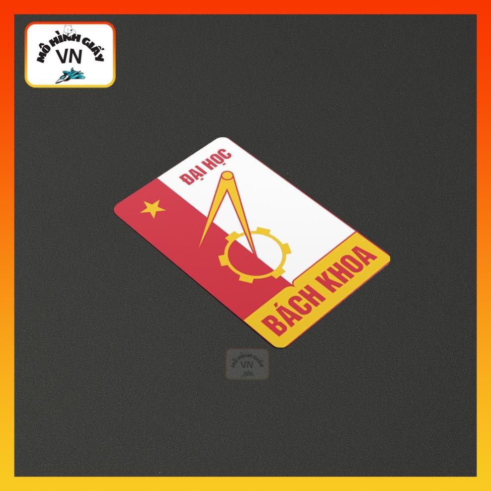 Combo 30 Miếng Dán Sticker Logo Đại học Bách Khoa (HUST) - MohinhgiayVN