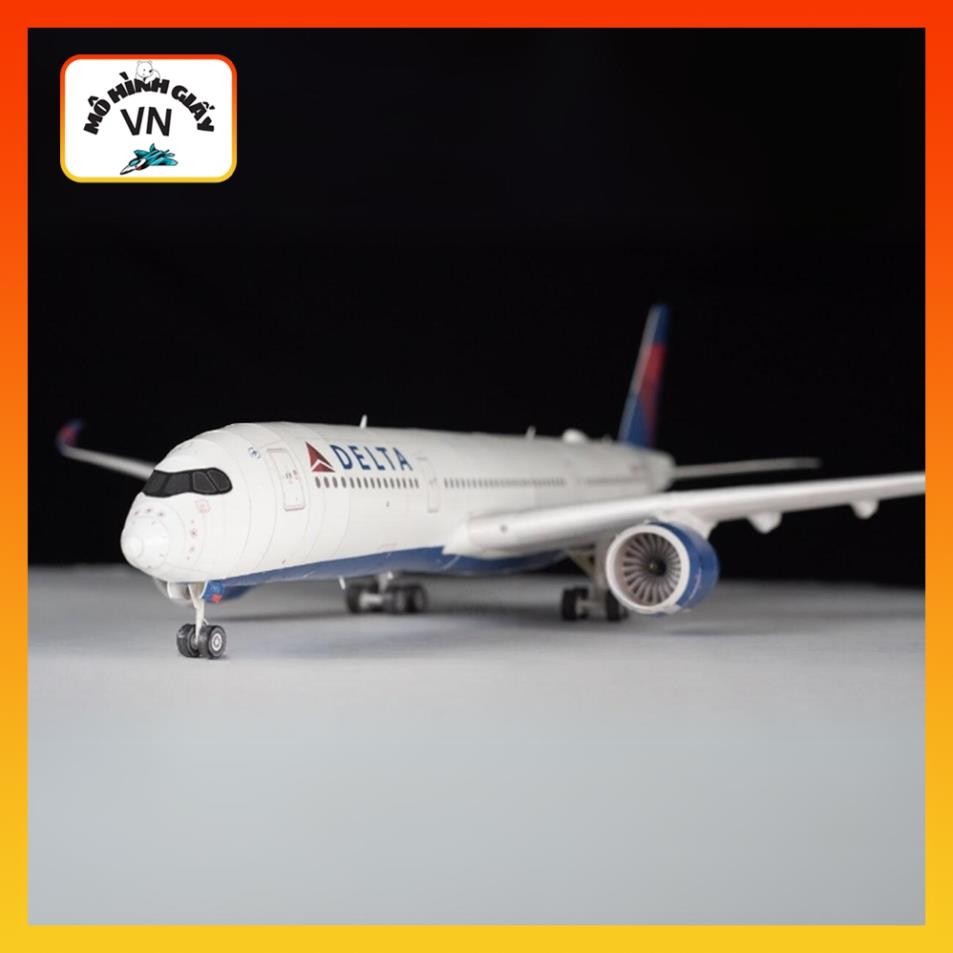 Mô Hình Giấy Lắp Ráp Máy Bay Airbus A350-900 Delta Air Lines - MohinhgiayVN