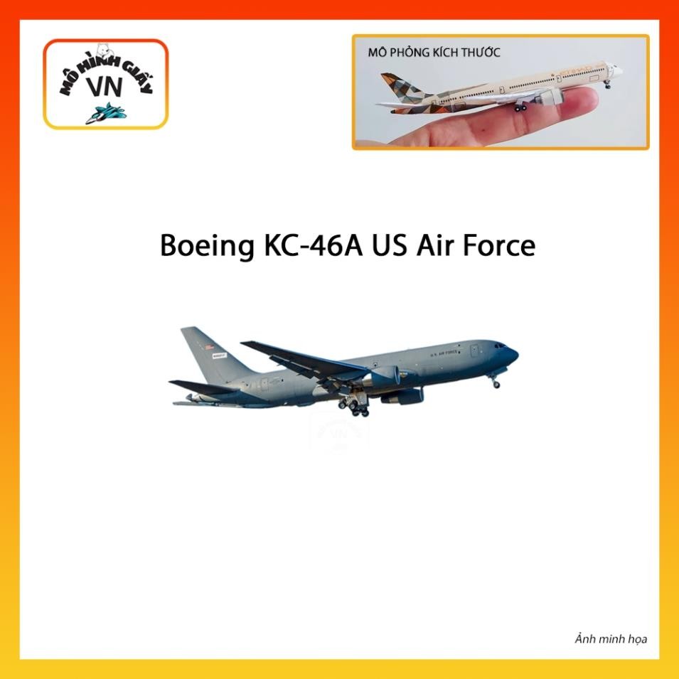 [1:400] Mô Hình Giấy Lắp Ráp Máy Bay Boeing KC-46A (B767) US Air Force - MohinhgiayVN