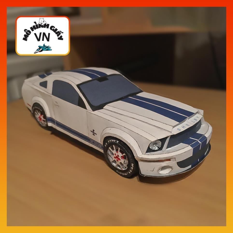 Mô Hình Giấy Lắp Ráp Xe Ford Mustang GT500 2008