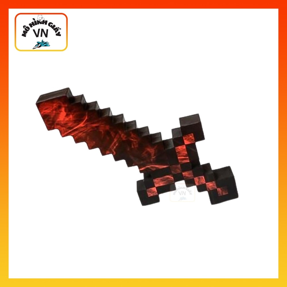 [Minecraft] Mô Hình Giấy Lắp Ráp Ruby Sword - MohinhgiayVN