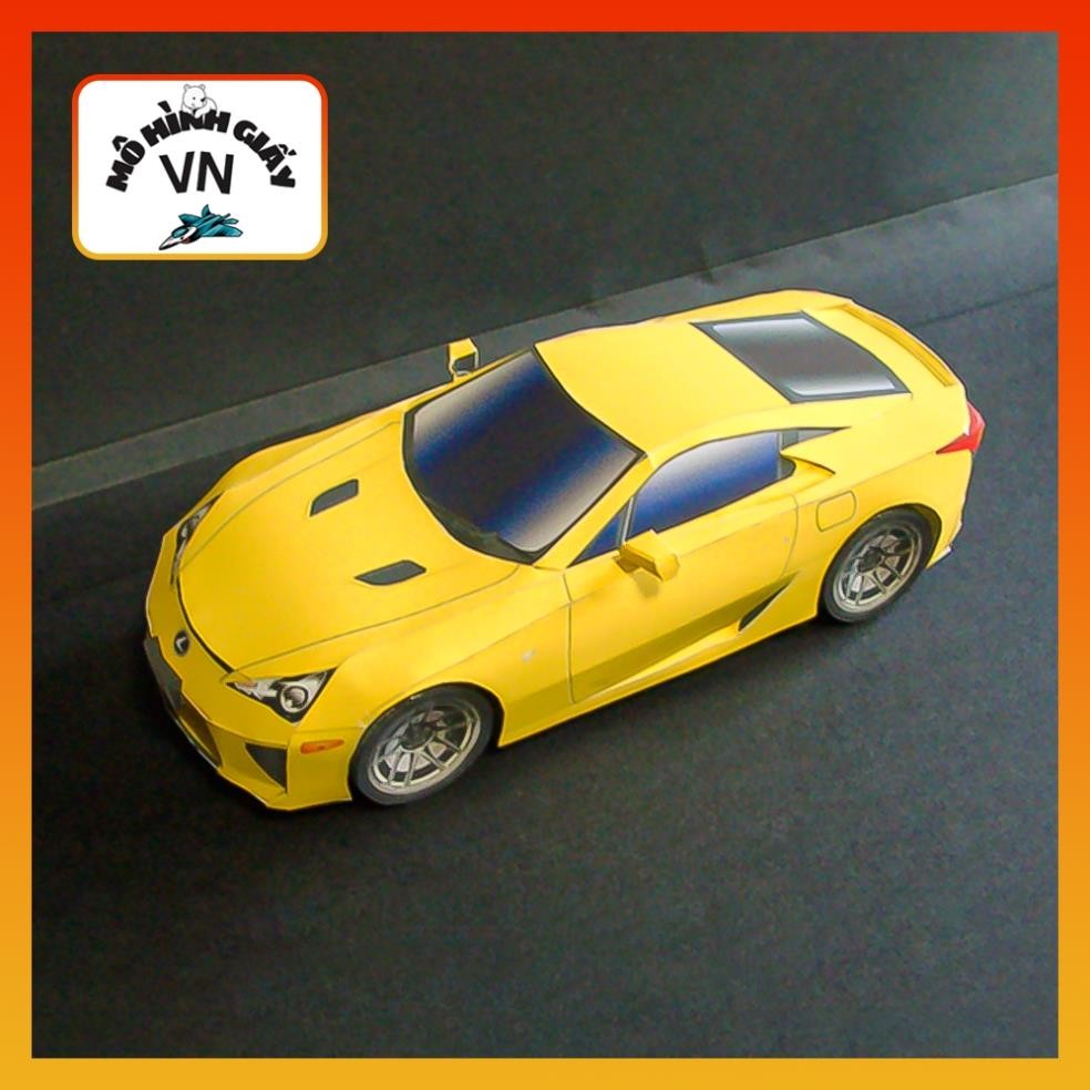 Mô Hình Giấy Lắp Ráp Xe Ô Tô Thể Thao Lexus LFA