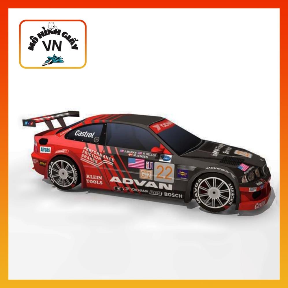 Mô Hình Giấy Lắp Ráp Xe BMW M3 GTR Prototype Technology Group