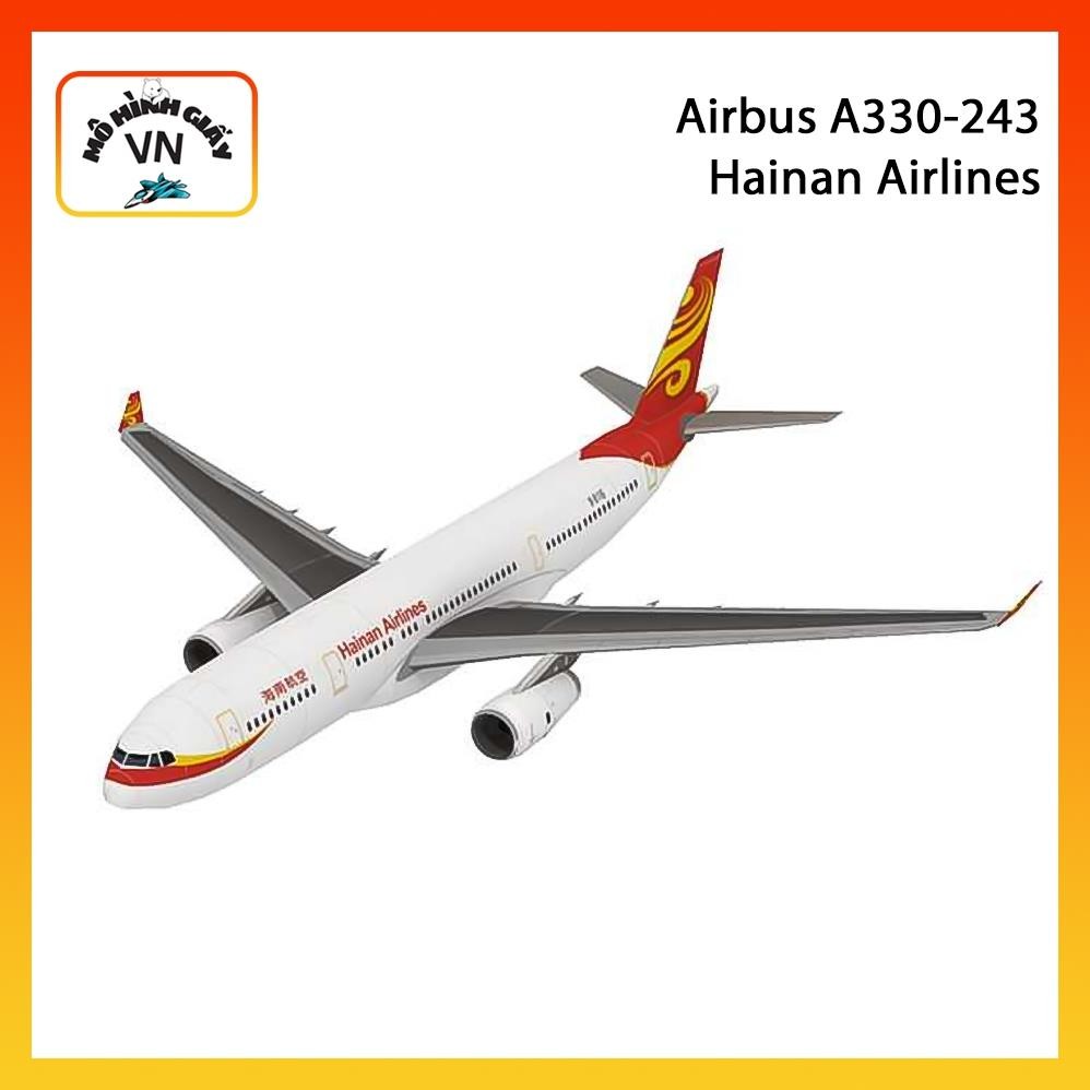 Mô Hình Giấy Lắp Ráp Máy Bay Airbus A350-243 Hainan Airlines - MohinhgiayVN